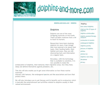 Tablet Screenshot of dolphins-and-more.com